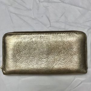 FOSSIL GOLD LEATHER WALLET